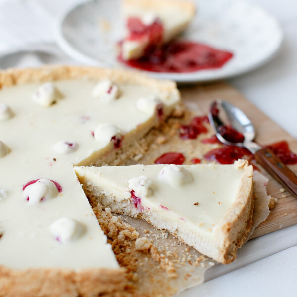 Cheesecake mit weißer Schokolade Bild