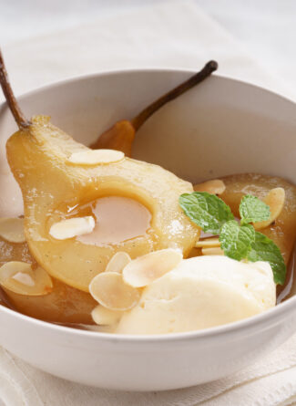 Karamellisierte Birnen Bild