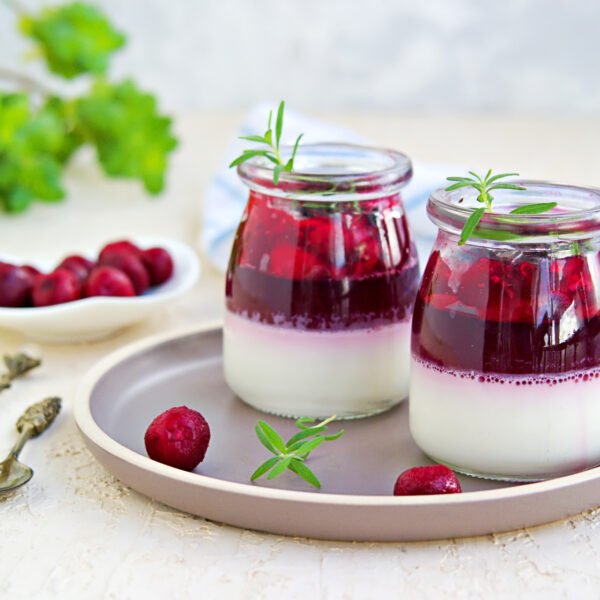 Pannacotta mit Kirschsauce Bild
